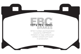 EBC 08-15 Infiniti G37 3.7 Greenstuff Front Brake Pads