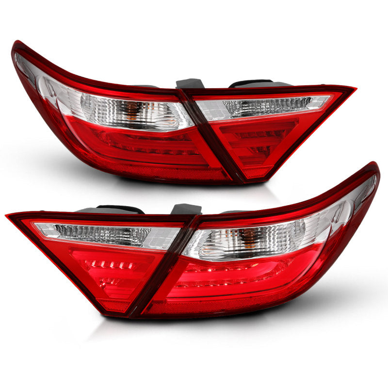 ANZO 2015-2016 Toyota Camry LED Taillights Red/Clear