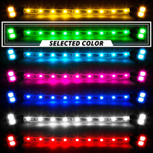 Load image into Gallery viewer, XK Glow Strips Single Color XKGLOW LED Accent Light Motorcycle Kit Green - 8xPod + 2x8In