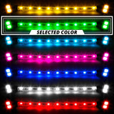 XK Glow Single Color XKGLOW LED Accent Light Motorcycle Kit Red - 10xPod + 4x8InStrips