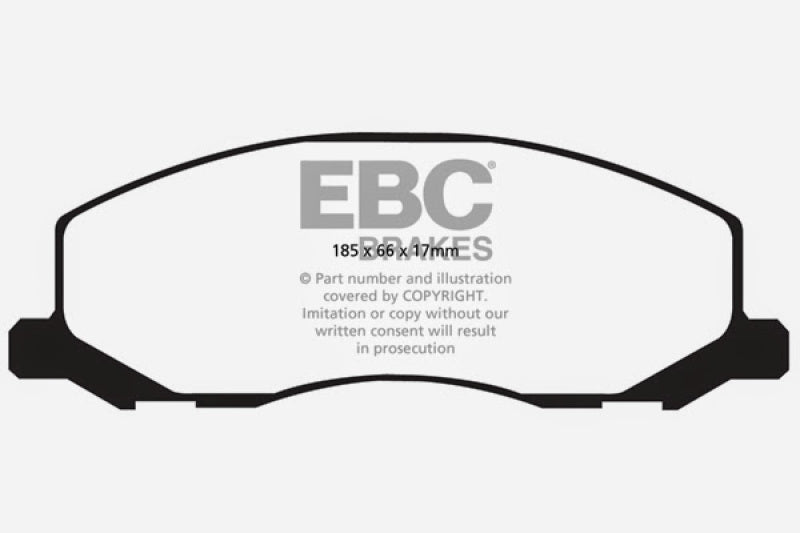 EBC 10-11 Saab 9-5 2.0 Turbo (13.3 inch front rotor) Greenstuff Front Brake Pads