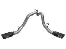 Load image into Gallery viewer, aFe LARGE Bore HD 4in Dual DPF-Back SS Exhaust w/Black Tip 16-17 GM Diesel Truck V8-6.6L (td) LML