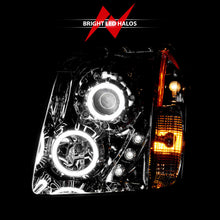 Load image into Gallery viewer, ANZO 2007-2014 GMC Yukon Projector Headlights w/ Halo Chrome (CCFL)