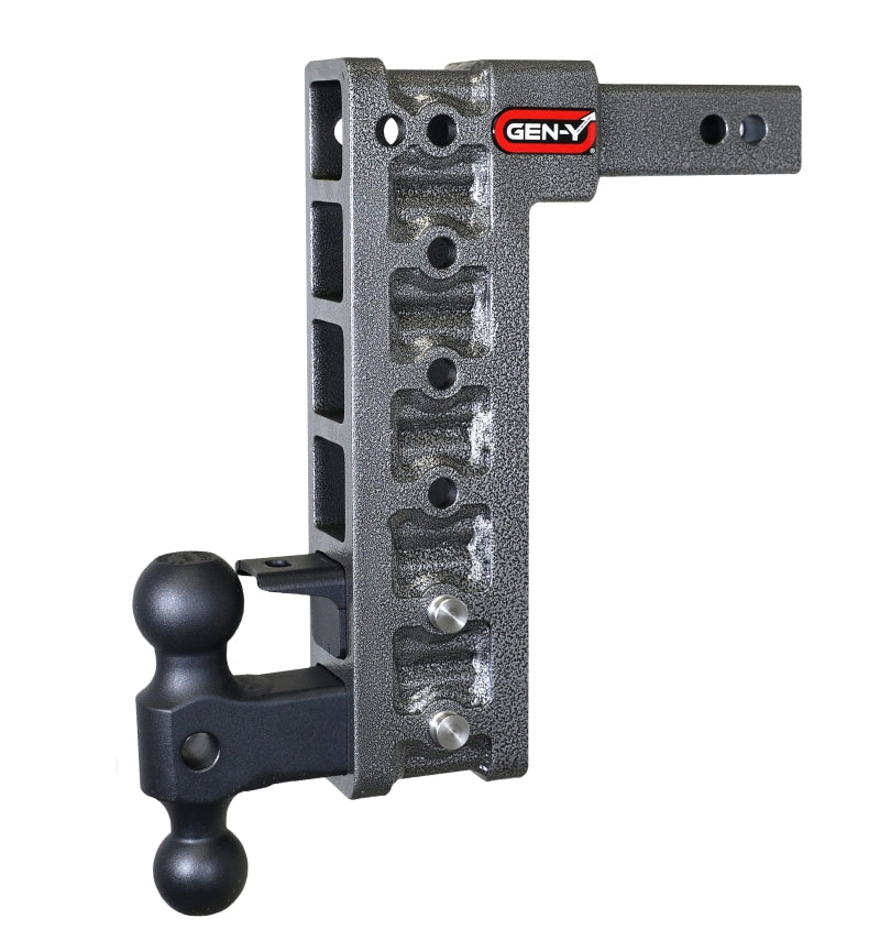 Gen-Y Mega Duty 2in Shank 12.5in Drop 10K Hitch w/GH-031 Dual-Ball/GH-032 Pintle Lock