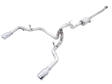 Load image into Gallery viewer, AWE 0FG 21+ Ford F150 Dual Split Rear Exhaust - 5in Chrome Silver Tips