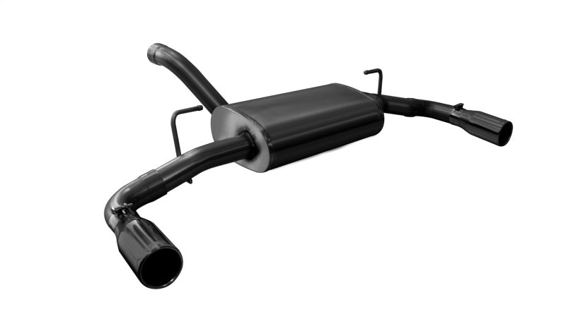 Corsa 2018-2024 Jeep Wrangler JL 2.5in Dual Rear Exit Black Tips Sport Axle-Back Exhaust