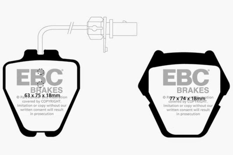 EBC 02-05 Volkswagen Passat 4.0 (8 Pad Set) Greenstuff Front Brake Pads