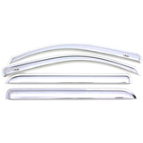 AVS 18-22 Ford Expedition Ventvisor Outside MountWindow Deflectors 4pc - Chrome