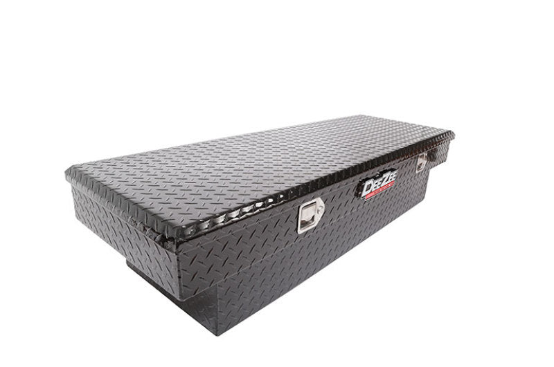 Deezee Universal Tool Box - Red Crossover - Single Lid Black BT Mid Size