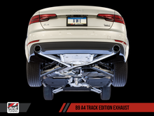 Load image into Gallery viewer, AWE Tuning Audi B9 A4 Track Edition Exhaust Dual Outlet - Chrome Silver Tips (Includes DP)