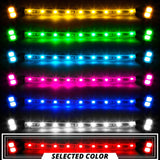 XK Glow Tube Single Color Underglow LED Accent Light Car/Truck Kit Red - 8x24In