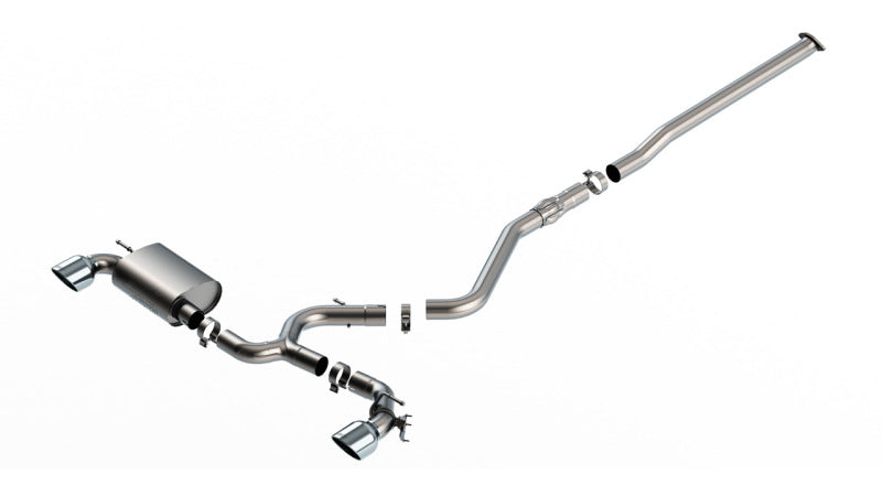 Borla 22-23 Hyundai Kona N 2.0L 4 CYL. Turbo AT/MT ATAK Catback Exhaust Bright Chrome