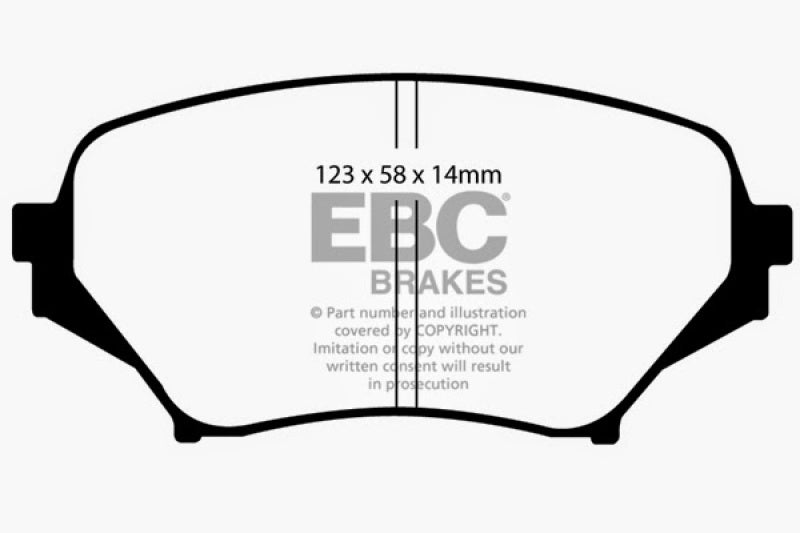 EBC 06-15 Mazda Miata MX5 2.0 Greenstuff Front Brake Pads