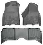 Husky Liners 2012 Dodge Ram 1500/2500/3500 Crew Cab WeatherBeater Combo Gray Floor Liners