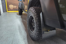 Load image into Gallery viewer, Rally Armor 19-24 Jeep JT Gladiator (Mojave/Rubicon) Black Mud Flap w/Army Green Logo