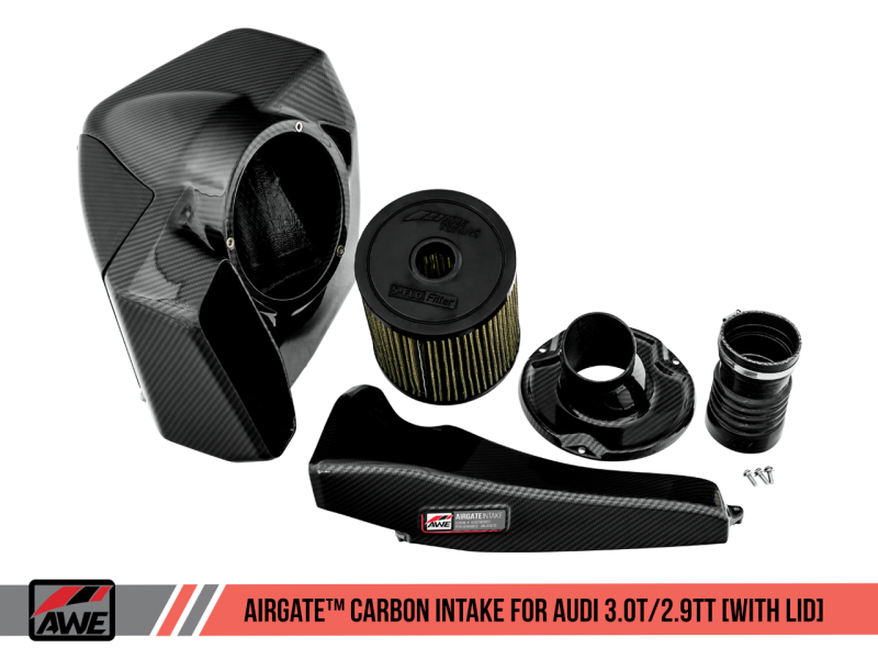 AWE Tuning Audi B9/B9.5 S4/S5/RS5 3.0T Carbon Fiber AirGate Intake w/ Lid