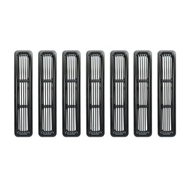 Rugged Ridge Billet Grille Inserts Black 97-06 Jeep Wrangler