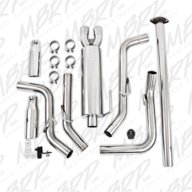 MBRP 05-13 Toyota Tacoma 4.0L EC/CC Dual Split Side T409 Cat Back Exhaust