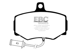 EBC 86-87 Jaguar XJ6 3.6 Redstuff Front Brake Pads