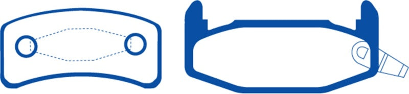 EBC 88-90 Buick Regal 2.8 Redstuff Rear Brake Pads