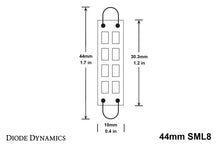 Load image into Gallery viewer, Diode Dynamics 44mm SML8 LED Bulb - Amber (Pair)