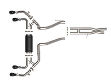 Load image into Gallery viewer, aFe Vulcan Series 2.5in 304SS Cat-Back Exhaust 2021+ Jeep Wrangler 392 6.4L w/ Black Tips