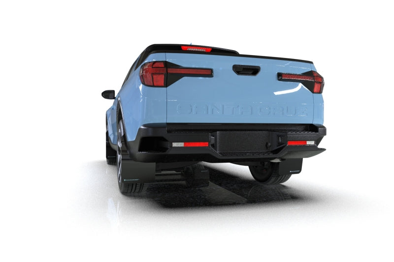 Rally Armor 22-24 Hyundai Santa Cruz Black UR Mud Flap w/Red Logo