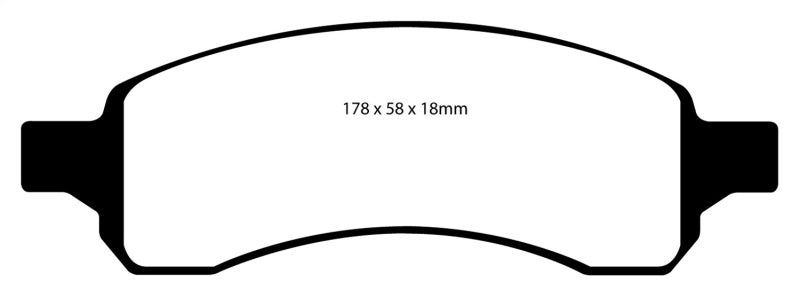 EBC 07+ Buick Enclave 3.6 Yellowstuff Front Brake Pads