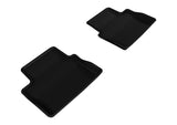 3D MAXpider 2013-2015 Chevrolet Malibu Kagu 2nd Row Floormats - Black