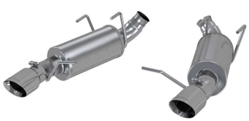 MBRP 11-14 Ford Mustang V6 3in. Dual Muffler Axle Back Split Rear Exhaust System AL