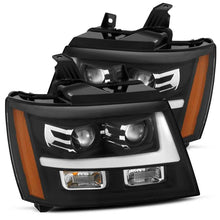 Load image into Gallery viewer, AlphaRex 07-14 Chevrole Tahoe PRO-Series LED Headlights Plank Style Blk w/Activ Light/Seq Signal/DRL