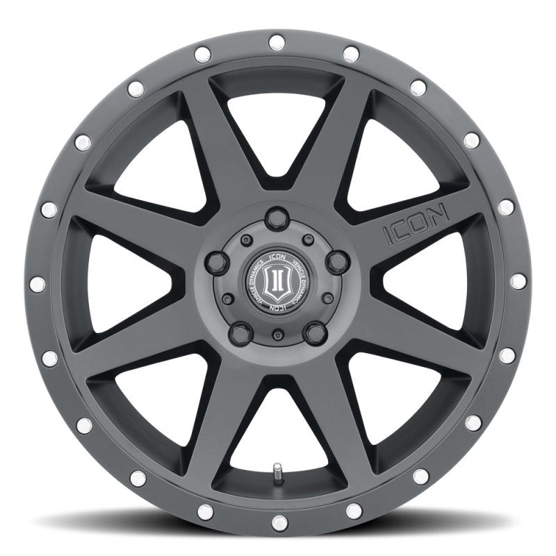 ICON Rebound 20x9 6x5.5 0mm Offset 5in BS Satin Black Wheel