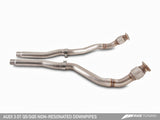 AWE Tuning Audi 8R Q5 3.2L Non-Resonated Exhaust System (Downpipe-Back) - Polished Silver Tips