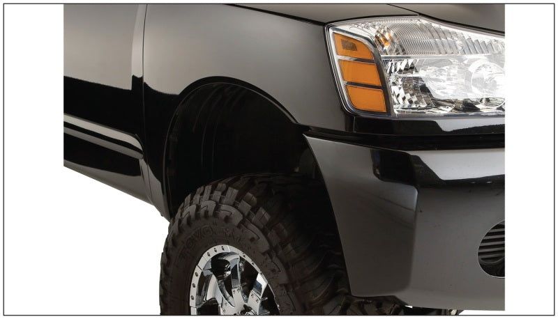 Bushwacker 04-15 Nissan Titan Pocket Style Flares 2pc - Black