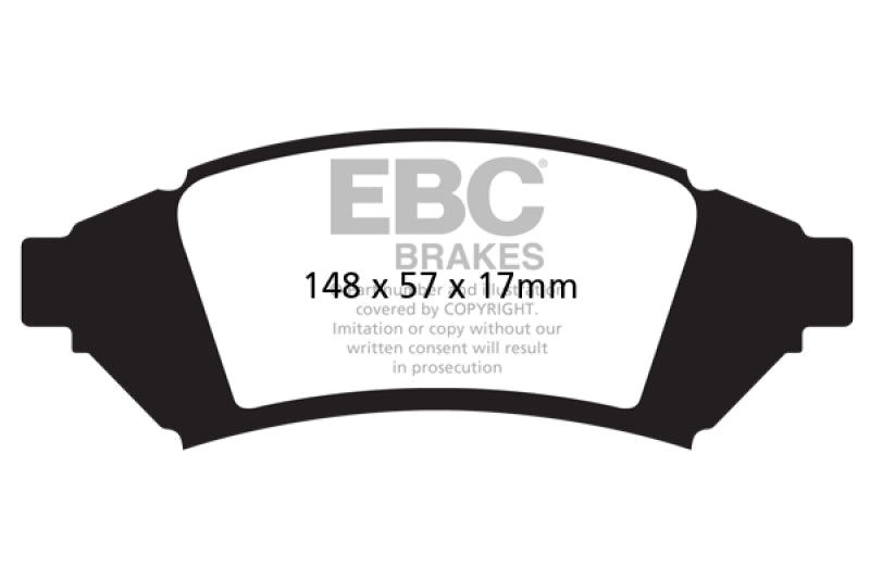 EBC 04 Pontiac Grand Prix 3.8 Redstuff Front Brake Pads