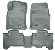 Load image into Gallery viewer, Husky Liners 2013 Toyota 4Runner WeatherBeater Grey Front &amp; 2nd Seat Floor Liners