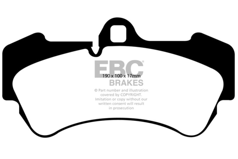 EBC 04-07 Porsche Cayenne 3.2 Yellowstuff Front Brake Pads