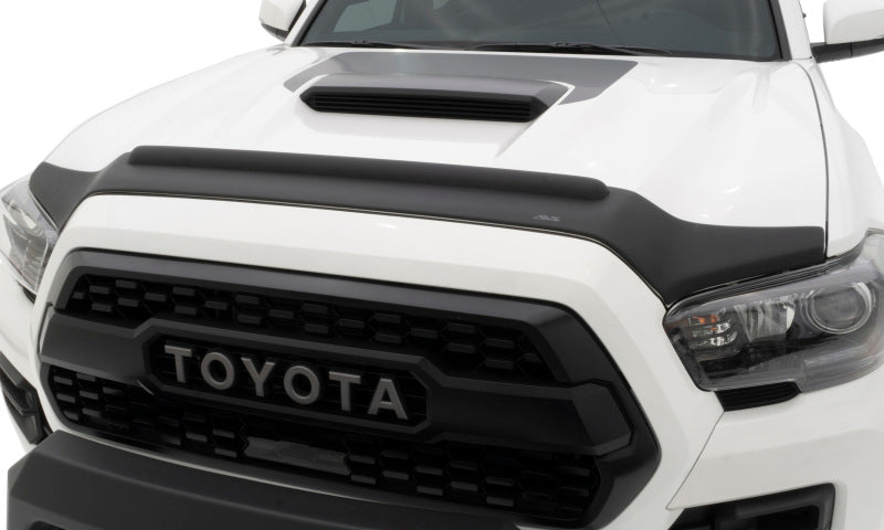 AVS 12-15 Toyota Tacoma Aeroskin II Textured Low Profile Hood Shield - Black