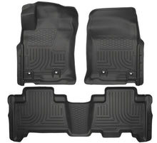 Load image into Gallery viewer, Husky Liners 2013 Toyota 4Runner WeatherBeater Black Front &amp; 2nd Seat Floor Liners