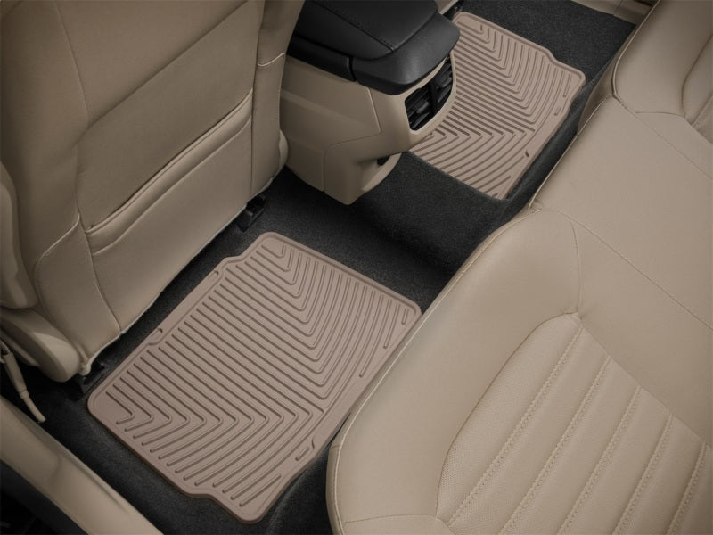 WeatherTech 13+ Ford Fusion Rear Rubber Mats - Tan