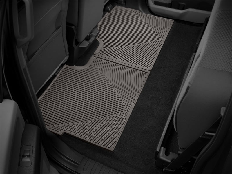 WeatherTech 2015+ Ford F-150 Rear Rubber Mats - Cocoa