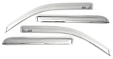 AVS 20-22 Chevrolet Silverado 1500 LTD Ext. Cab/DC F&R Ventvisor Window Deflectors 4pc - Chrome