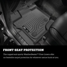 Load image into Gallery viewer, Husky Liners 08-10 Ford SuperDuty Regular/Super/Crew Cab WeatherBeater Black Floor Liners