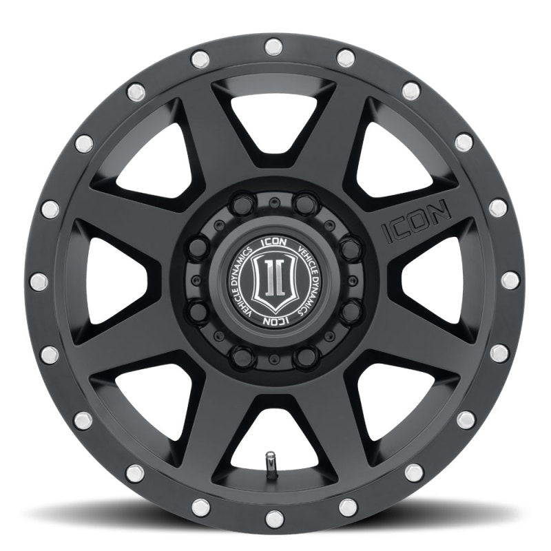 ICON Rebound 17x8.5 8x170 6mm Offset 5in BS 125mm Bore Satin Black Wheel