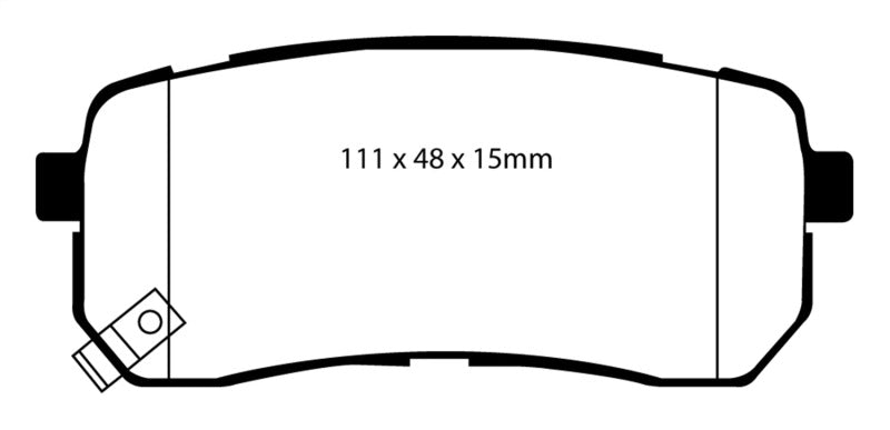 EBC 07-12 Hyundai Veracruz 3.8 Greenstuff Rear Brake Pads