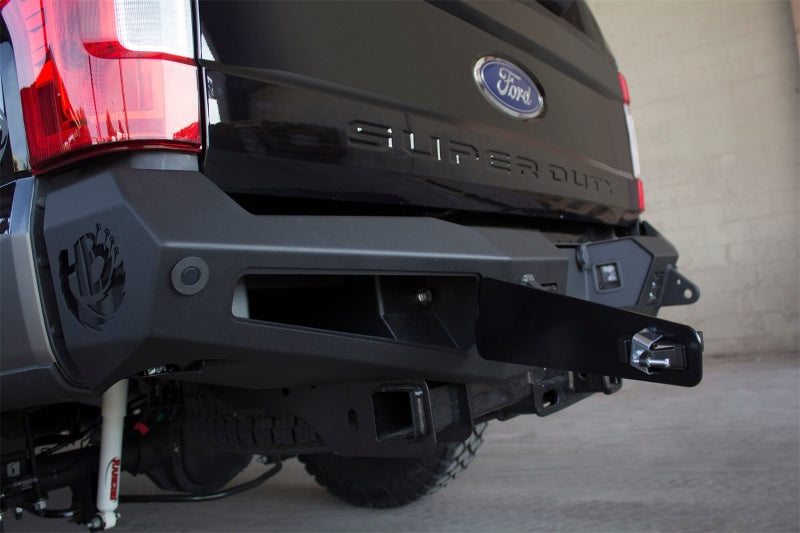 Addictive Desert Designs 17-18 Ford F-250 HoneyBadger Rear Bumper w/ Backup Sensor Cutouts