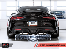 Load image into Gallery viewer, AWE 2020 Toyota Supra A90 Resonated Track Edition Exhaust - 5in Diamond Black Tips