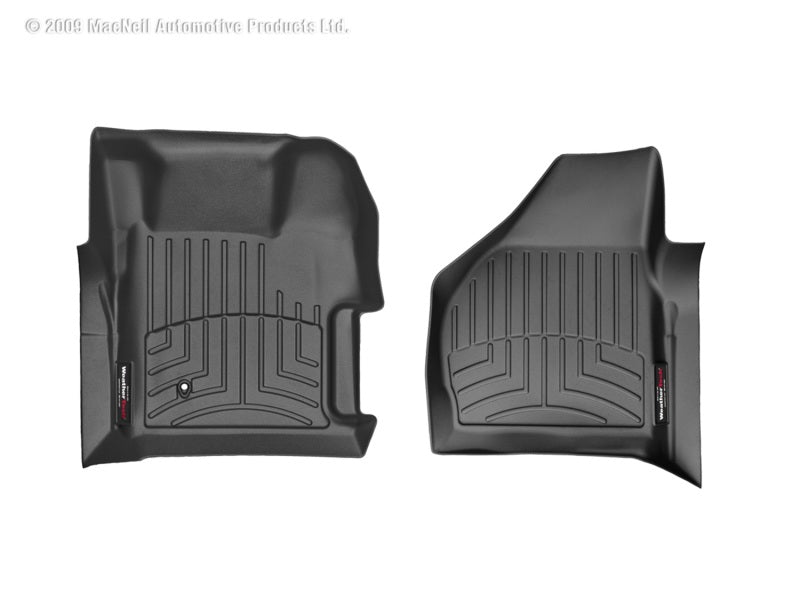 WeatherTech 08-10 Ford F250/F350/F450/F550 Super Duty Regular Cab Front FloorLiner - Black