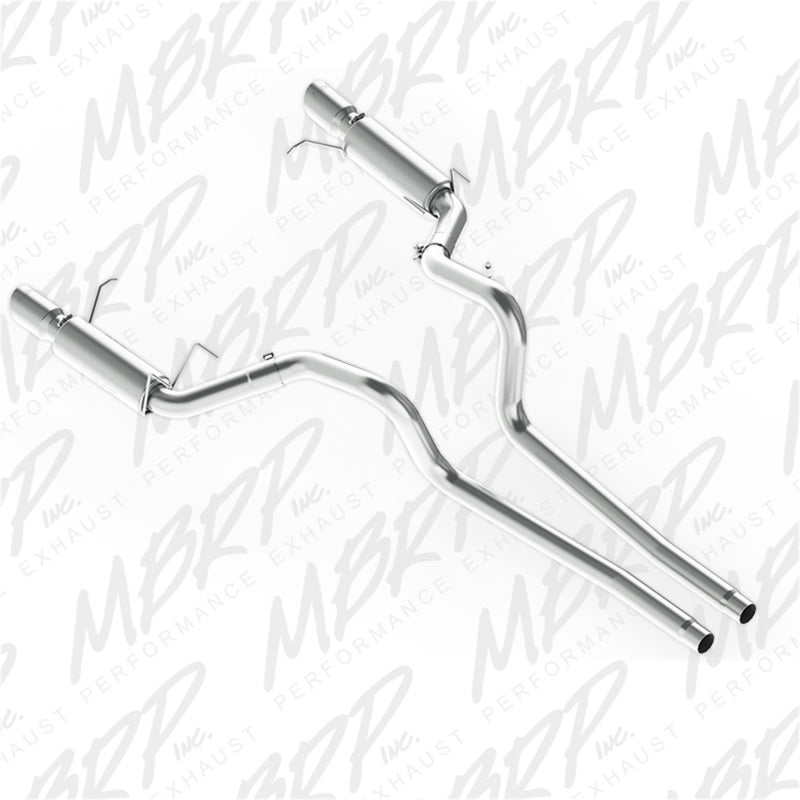 MBRP 11-14 Ford Mustang GT 5.0L Dual Split Rear Race Version AL 3in Cat Back Exhaust System