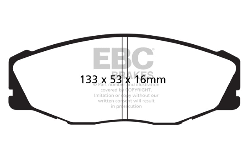 EBC 93-95 Toyota T100 Pick Up 1/2 Ton 2WD Greenstuff Front Brake Pads